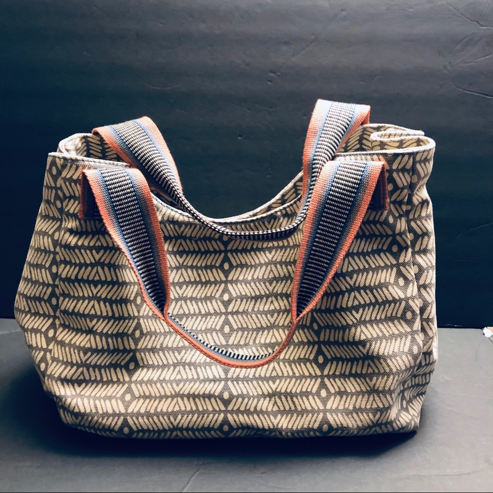 Steven Tote Bag Canvas Magnet Gray Cream/Cotton